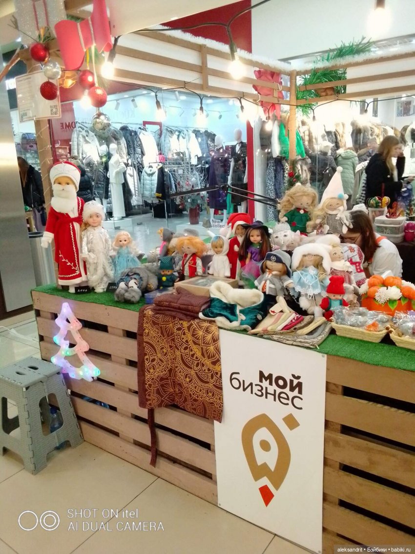 Подготовка к Новому году или преображение давно забытых на полке кукол... продолжение (фото 9)