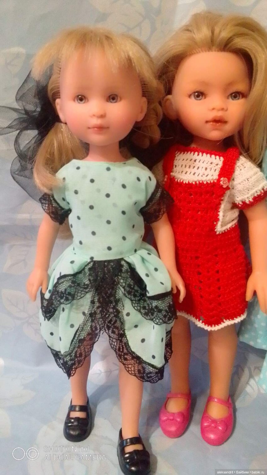 Мои куклы, начало показа моих кукложителей......паолки .Парад девчонок ....,часть 3 ,платьица в горошек (фото 2)
