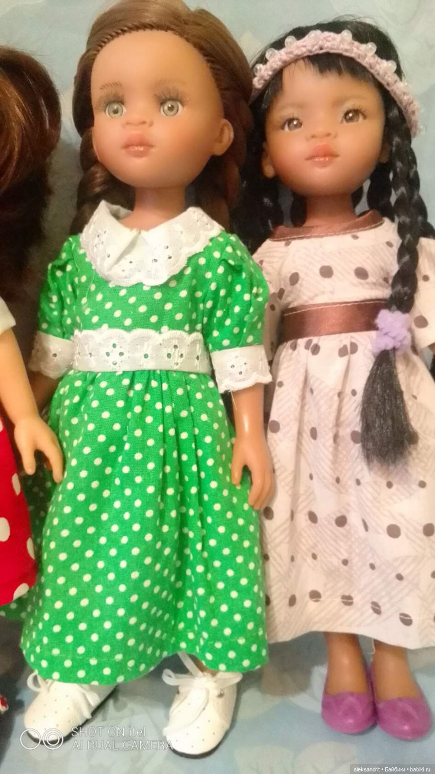Мои куклы, начало показа моих кукложителей......паолки .Парад девчонок ....,часть 3 ,платьица в горошек (фото 3)