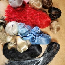 Парики фабричные на БЖД и других кукол 15-19 см