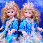 Снежинки спускаются с неба