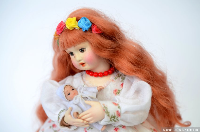 Восхитительная киевлянка Соломия - шарнирная кукла мастера Варвары Лютик (фото 4)