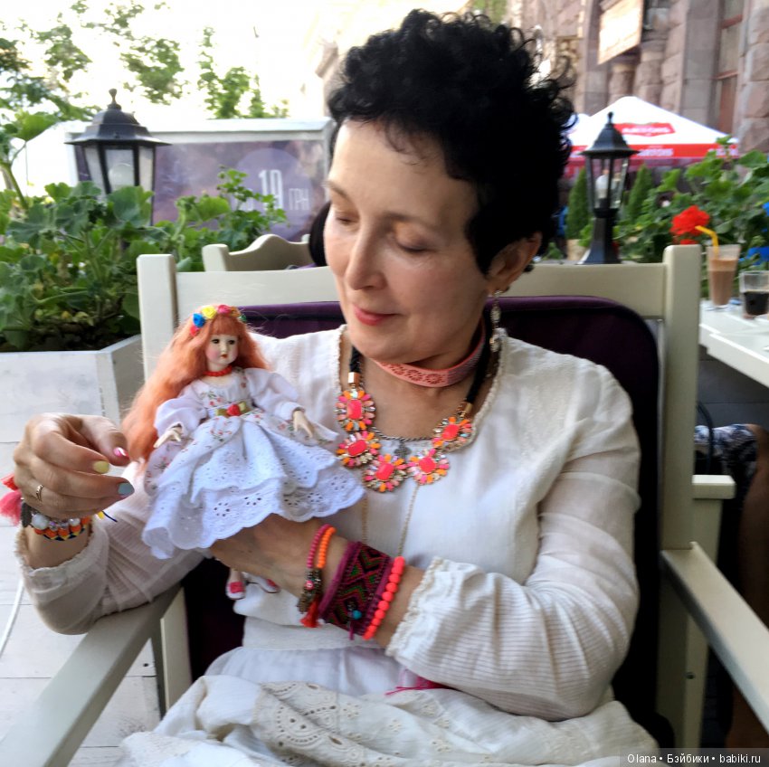 Восхитительная киевлянка Соломия - шарнирная кукла мастера Варвары Лютик