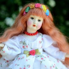 Восхитительная киевлянка Соломия - шарнирная кукла мастера Варвары Лютик