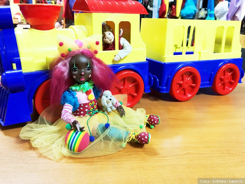 Подвижная кукла Хеппи, родившаяся на Мастер Классе Натали Ворожко