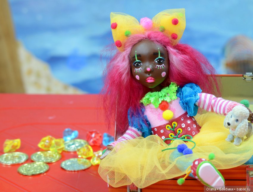 Подвижная кукла Хеппи, родившаяся на Мастер Классе Натали Ворожко