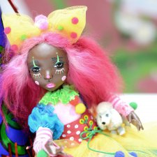 Подвижная кукла Хеппи, родившаяся на Мастер Классе Натали Ворожко