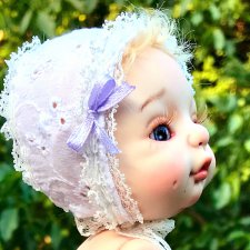 Куклы БЖД бывают младенцами, или крестильный наряд для Агули