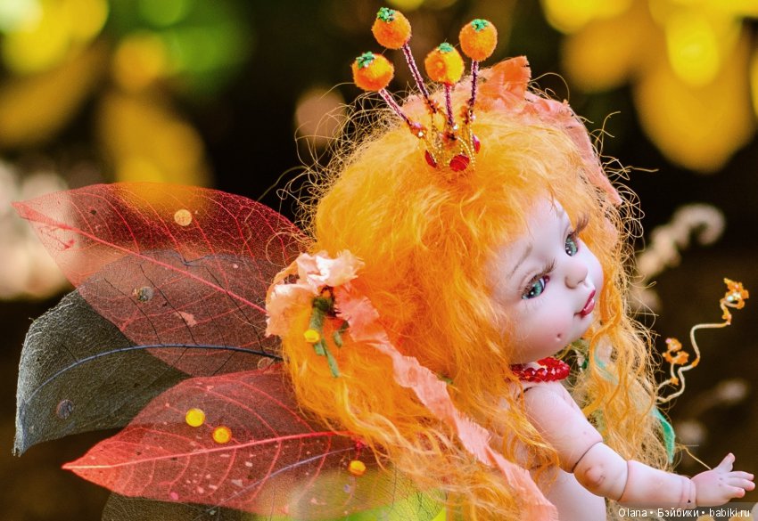 Тыквенная фея, или подготовка куклы БЖД Агули к киевской выставке "Модна лялька" (фото 5)