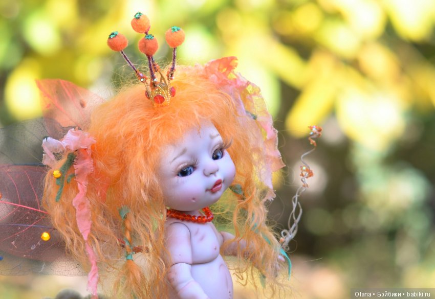 Тыквенная фея, или подготовка куклы БЖД Агули к киевской выставке "Модна лялька" (фото 10)