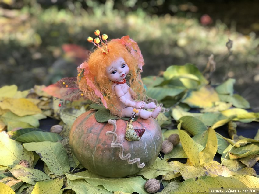 Тыквенная фея, или подготовка куклы БЖД Агули к киевской выставке "Модна лялька"