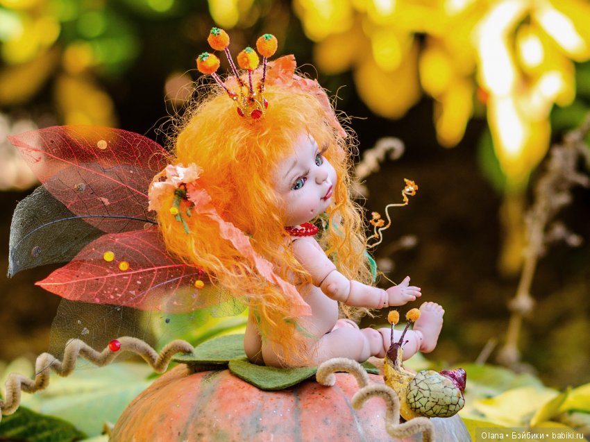Тыквенная фея, или подготовка куклы БЖД Агули к киевской выставке "Модна лялька"