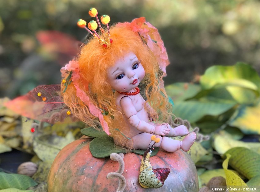 Тыквенная фея, или подготовка куклы БЖД Агули к киевской выставке "Модна лялька"