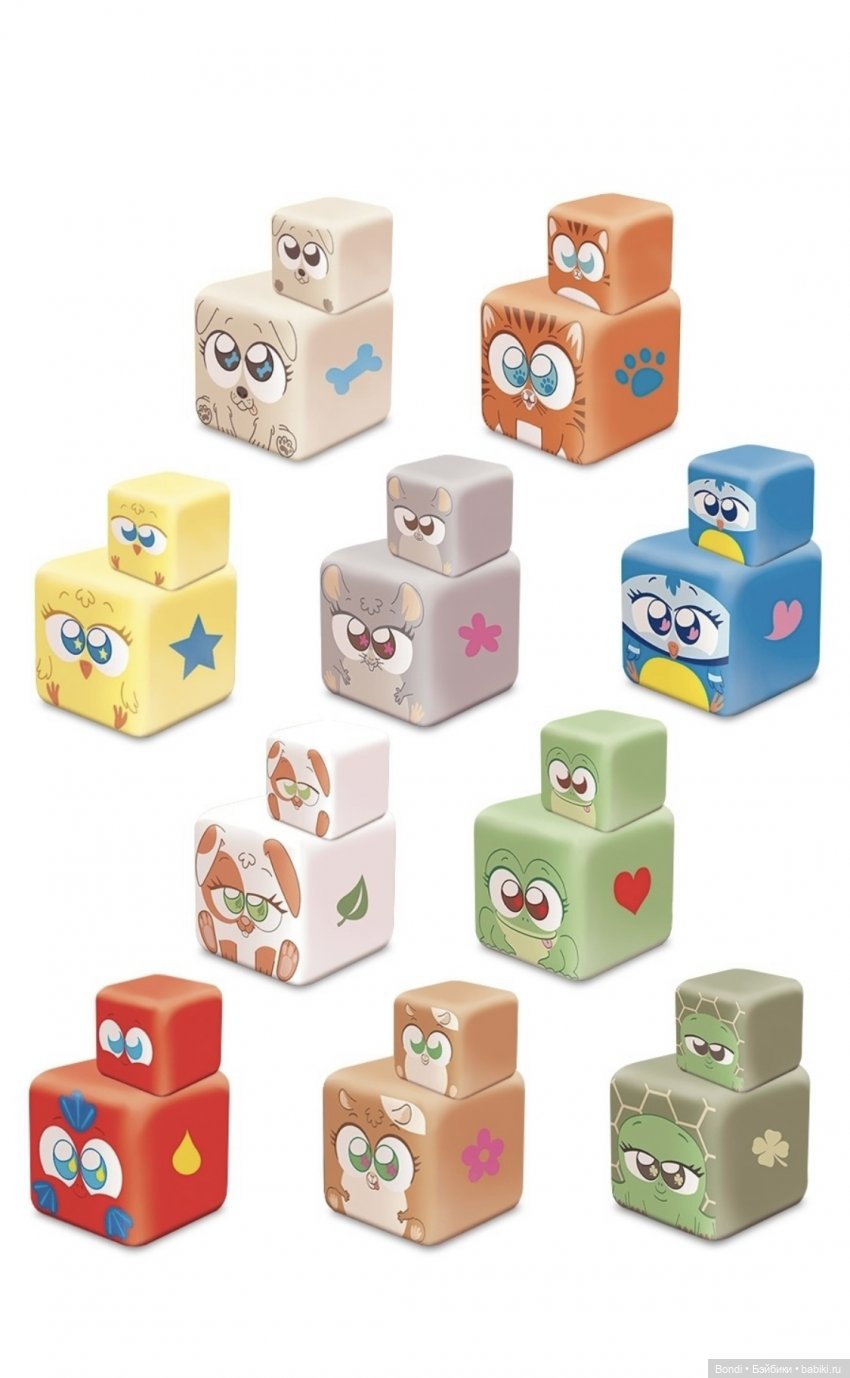 Кубики-зверушки — Интересные игрушки и фигурки (разное): редкие