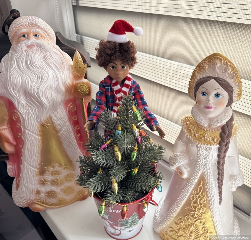 Новогодний фотосет с фигурками и куклами🎄