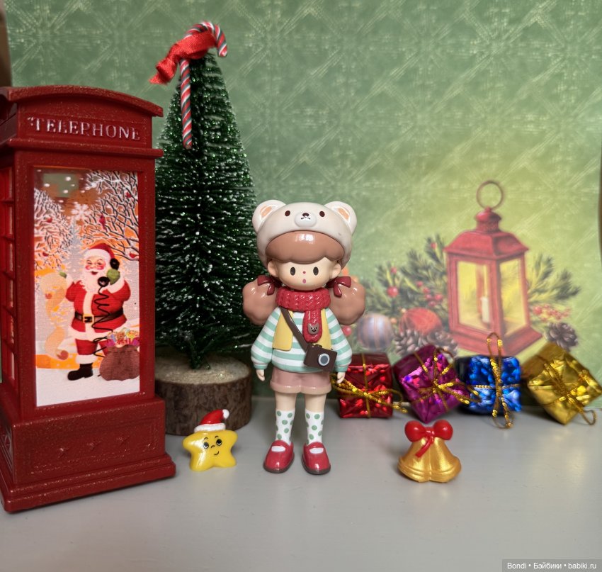 Новогодний фотосет с фигурками и куклами🎄