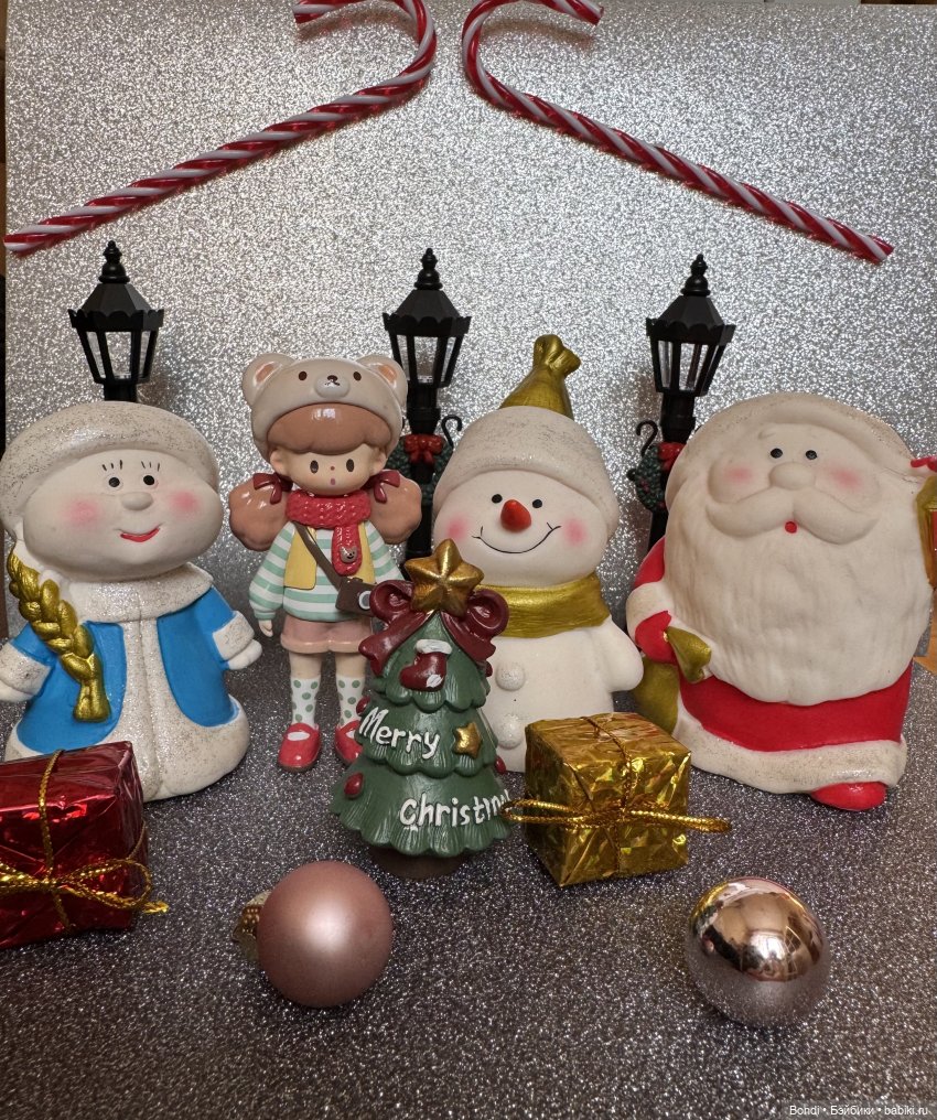 Новогодний фотосет с фигурками и куклами🎄