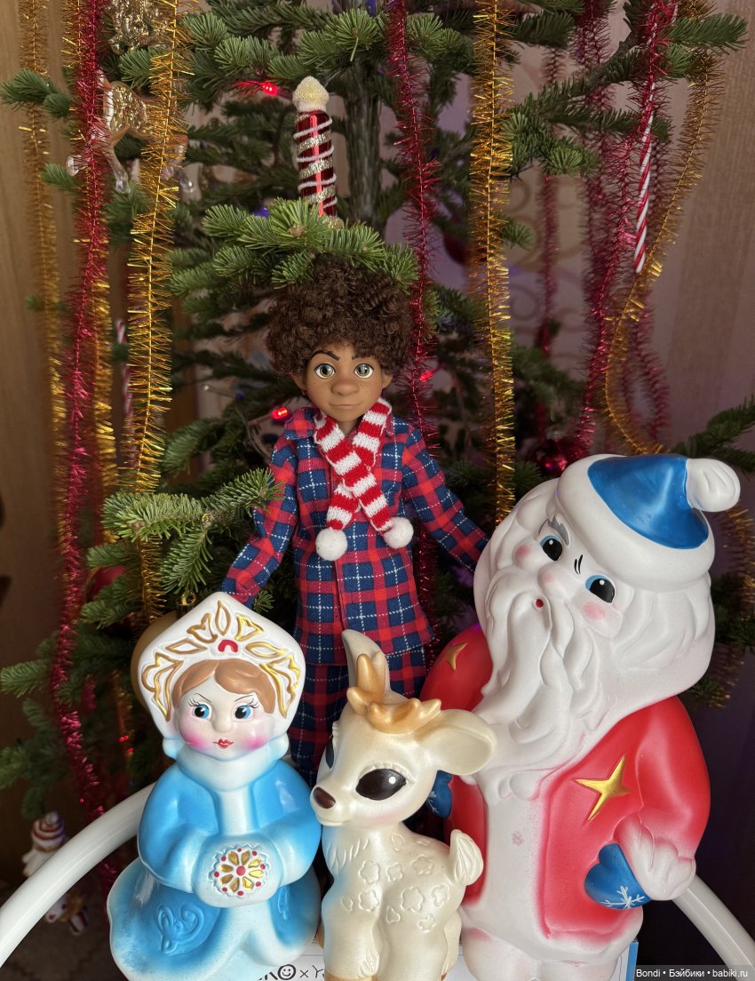 Новогодний фотосет с фигурками и куклами🎄