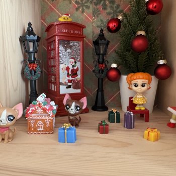 Новогодний фотосет с фигурками и куклами🎄