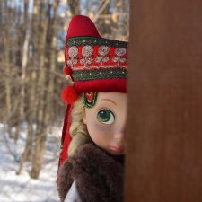 Русский народный костюм с кичкой для кукол Дисней Аниматорс