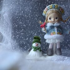 Monst Xiaomi в образах Снегурочки и Гномика
