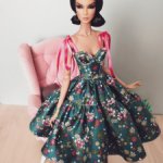 Платье на кукол fr, nf