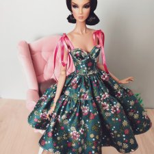 Платье на кукол fr, nf