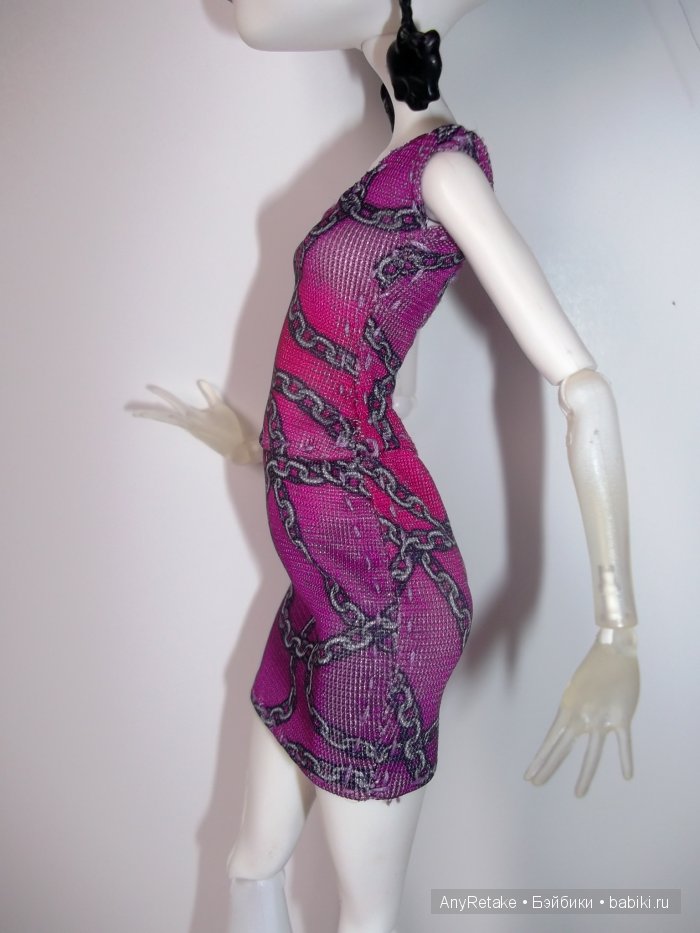 Monster High doll: Мастер класс, шьем платье из того что есть (фото 7)