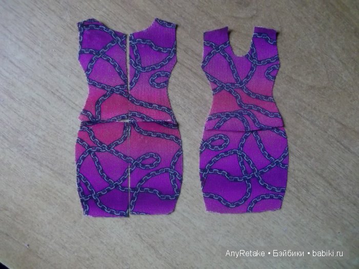 Monster High doll: Мастер класс, шьем платье из того что есть (фото 4)