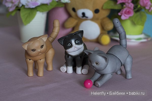 Котейки. Шарнирные фарфоровые куклы