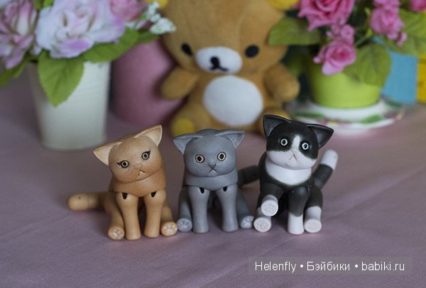 Котейки. Шарнирные фарфоровые куклы (фото 2)