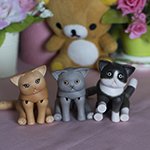 Котейки. Шарнирные фарфоровые куклы