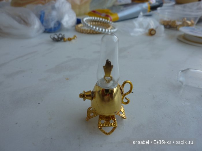 Керосиновая лампа и консольный столик своими руками (фото 4)