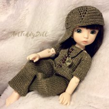 Вязаный костюм для BJD