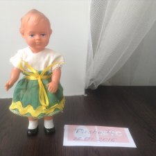 Кукла рельефка 17 см ГДР