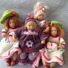 Забавные клубные коллекционные куколки от A. Himstedt - Мирте, Кати, Лизхен