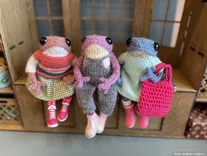 Цветные лягушата — Вязаные игрушки и амигуруми: крючком (фото 3)