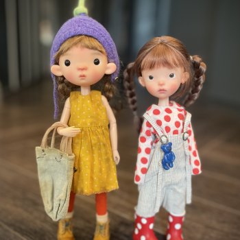 Подружки ( Birdy от itswafflecon Landoudou от Landazz doll )