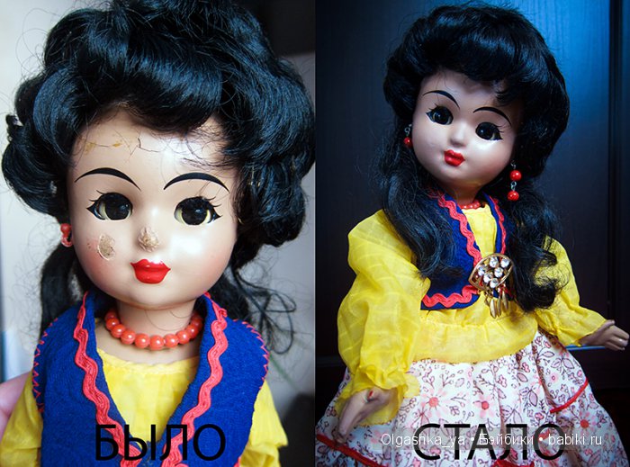 Проба пера в реставрации прессопилочных кукол