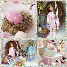 Скоро Пасха. Поделимся идеями нарядов для кукол и идеями декорирования интерьера???