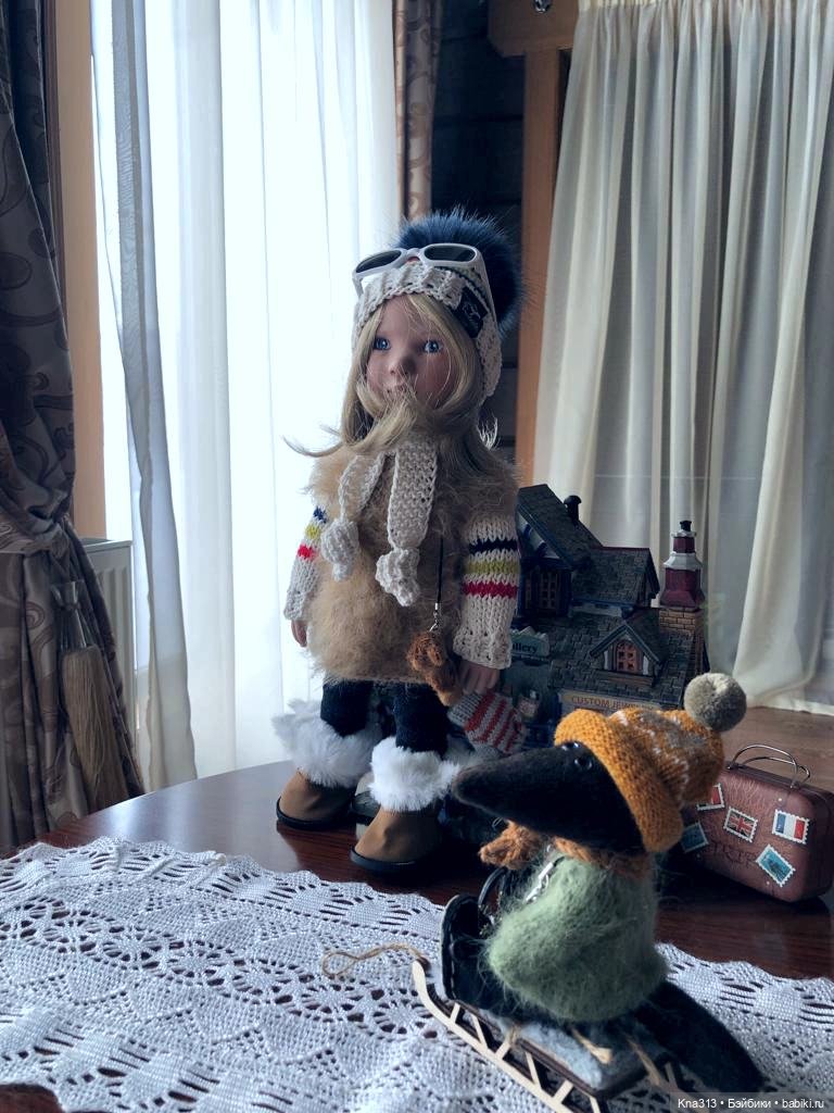 Очень активный отдых. Конечно с куклами, лыжами, тюбингами