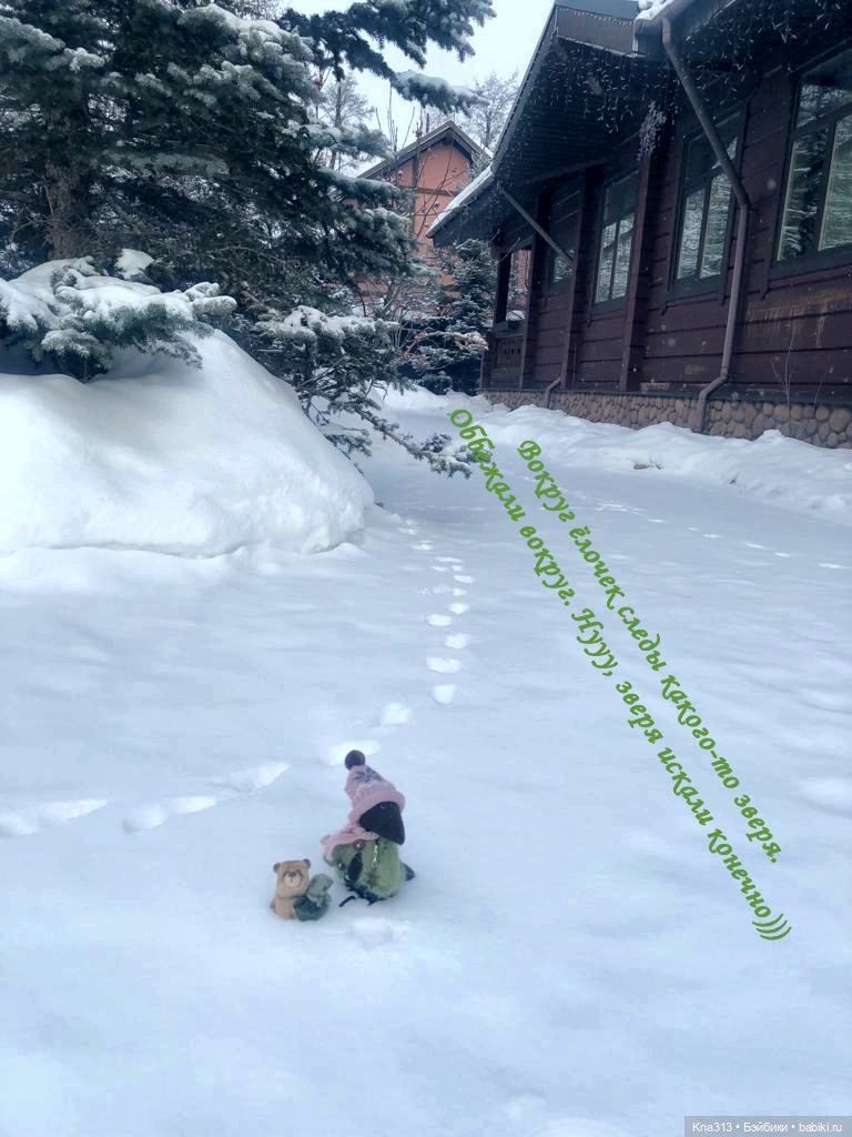 Очень активный отдых. Конечно с куклами, лыжами, тюбингами