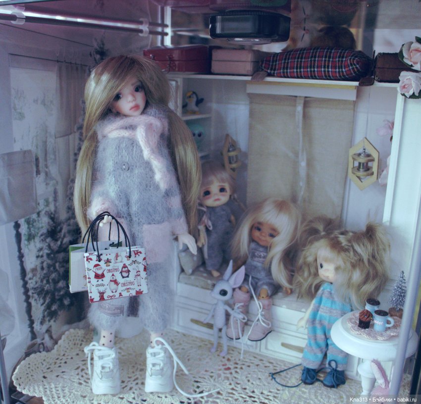 Один день из жизни обитателей моего кукольного домика.❄ ❄ ❄
