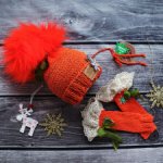 Комплект шапка и гетры/митенки