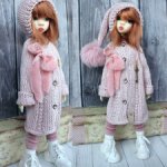 Эльфийский кардиган для кукол ростом 45-50 см