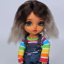 Парик из Ангорской козы для lati yellow