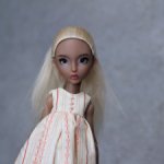 Парик из Альпаки сури для LillyCat chibi Lana