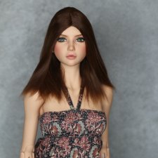 Парик из Альпаки сури для Dollshe Diana SD