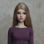 Парик из Альпаки для Natalia Loseva Dolls