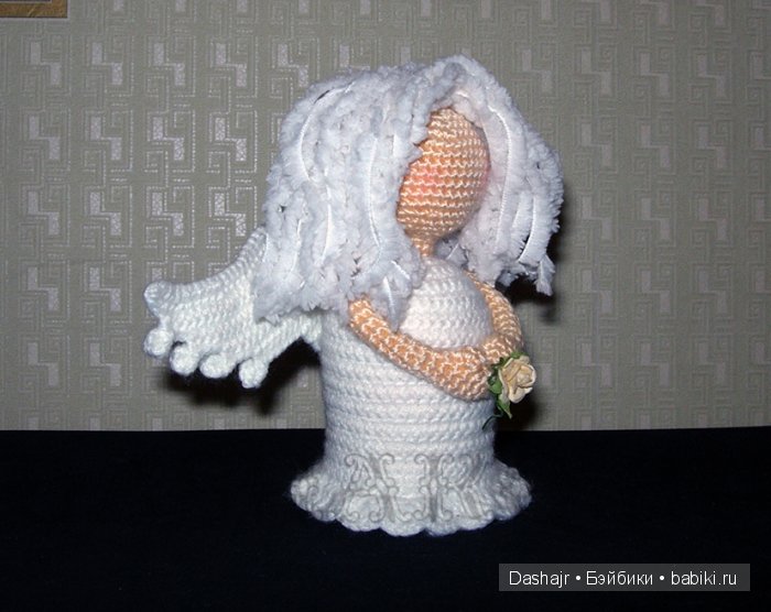 Ангелочек, игрушка вязанная крючком (фото 2)